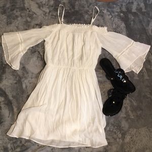 White off the shoulder dress